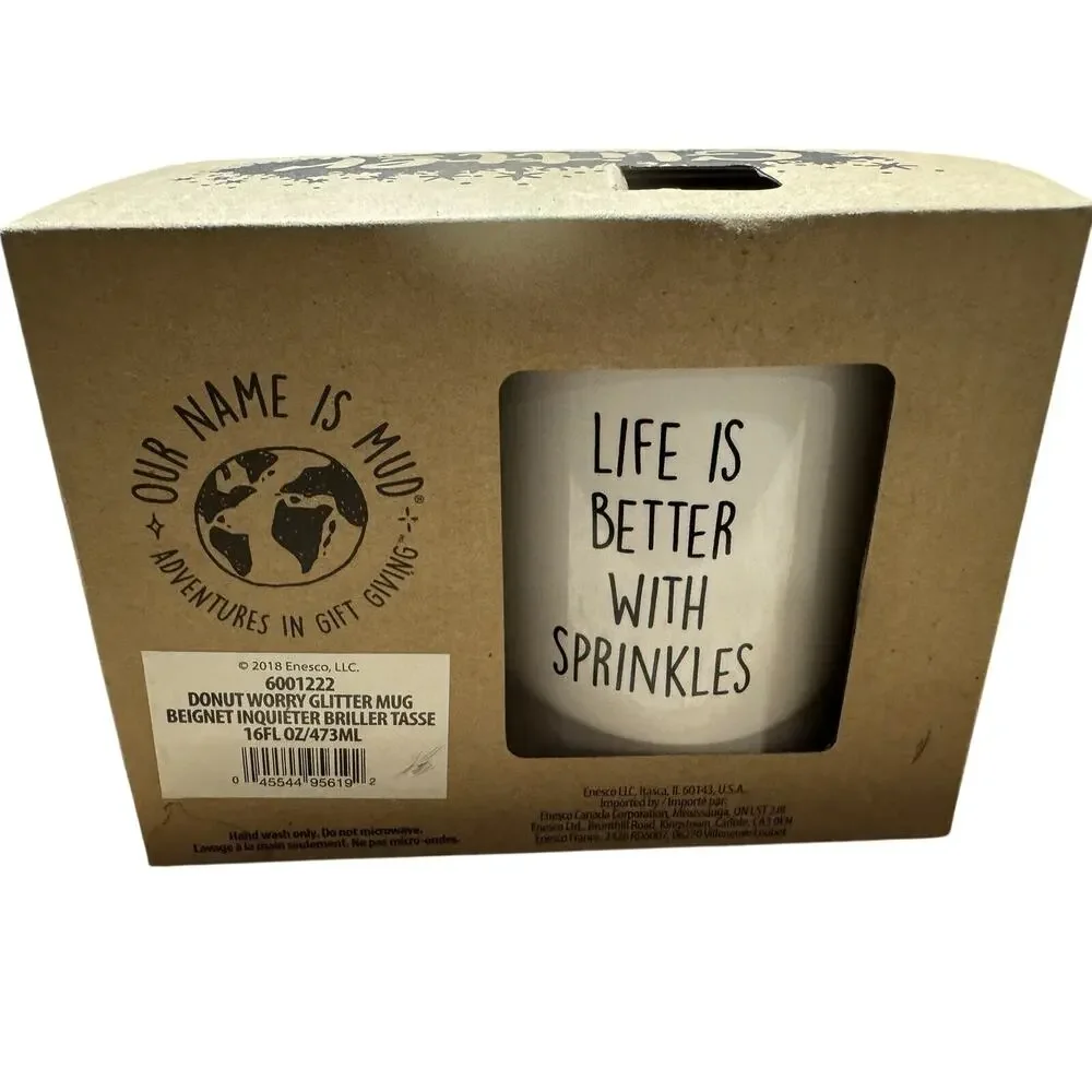 Donut Lover’s Gift Set – Ceramic Tray & Mug – Cute Coffee & Snack Set